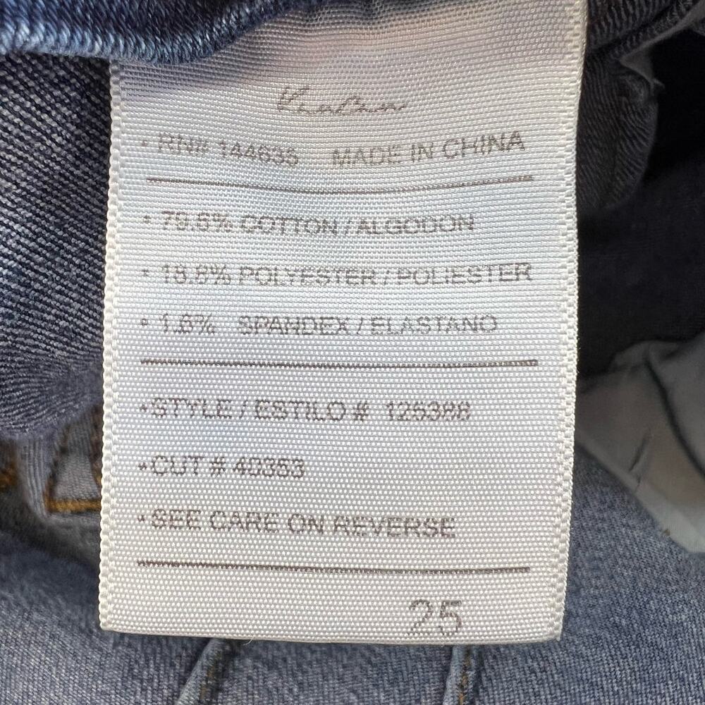 KanCan Jeans Women's 25 (2) Blue High Rise Button Fly Skinny Ankle Preppy School - Picture 12 of 14